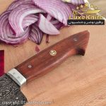 کارد سرآشپز حرفه ای مدل سزار تیغه دمشقی دسته پادوک - Image 4