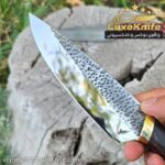 کارد بوشکرافت دست ساز تیغه ضد زنگ استاد منفرد ( مدل دنا ) دسته چوب ونگه آفریقایی - Image 4