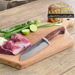 چاقوی سلاخی دست ساز تیغه فولادی سایز بزرگ طرح رادین
