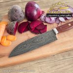 شف نایف حرفه ای مدل شارپ تیغه دمشقی دسته پادوک - Image 2