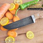 کارد مخصوص برش سفارشی ساز استاد هادی فضلی تیغه دمشقی - Image 4