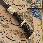 چاقوی قلم تراش لوکس طرح ماهور  ( تیغه دمشقی و دسته شاخ گوزن ) - Image 6