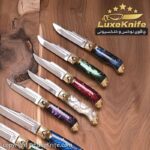 چاقوی جیبی ضامن فشاری زنجان ساخت استاد مجید ( تیغه استیل فولاد ضد زنگ ) - تصویر 6