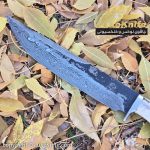کارد شکاری لوکس دمشقی مدل آکو اثر استاد هادی فضلی ( با قلاف چرمی اعلا ) - Image 5