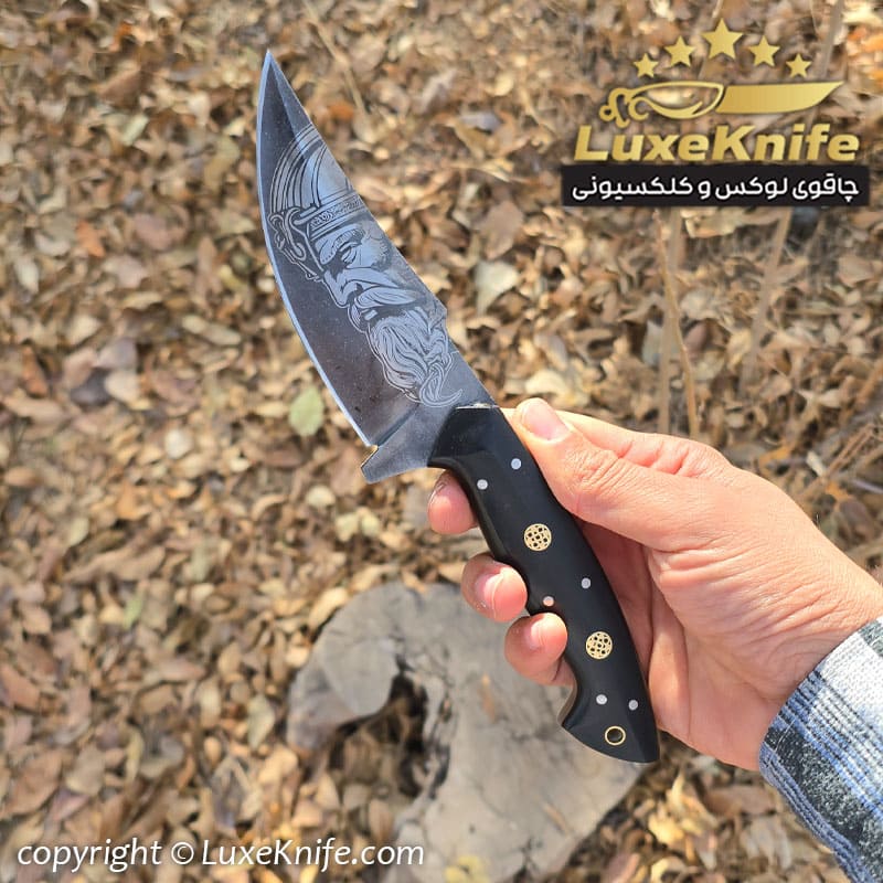 wiking-knife-hosein-nori (2) چاقوی شکاری دستساز طرح وایکینگ