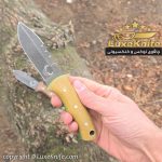 نک نایف دست ساز استاد محمدی تیغه فولادی ( مدل M49 ) همراه با قلاف - Image 4