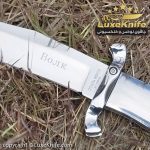 چاقو تاشو قبضه متحرک روسی دسته ونگه ضامن از پشت برند BOJIK + کیف برزنتی - Image 3