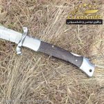 چاقو تاشو قبضه متحرک روسی دسته ونگه ضامن از پشت برند BOJIK + کیف برزنتی - Image 5