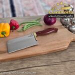 ساطور آشپزخانه دسته پادوک استاد منفرد ( برند اورجینال استاد منفرد حک شده روی تیغه )
