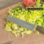 چاقوی دم دستی زنجان مدل آیکان دسته کائوچو ( نسوز و نشکن ) ساخت استاد هادی فضلی - تصویر 2