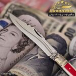 اثر هنری کلکسیونی استاد پرویز علیخانی طرح تاج کد LUX48 ( دسته سندلوس آلمانی کهنه سفید قرمز ) - Image 4