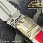 اثر هنری کلکسیونی استاد پرویز علیخانی طرح تاج کد LUX48 ( دسته سندلوس آلمانی کهنه سفید قرمز ) - Image 5