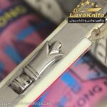 اثر هنری کلکسیونی استاد پرویز علیخانی طرح تاج کد LUX48 ( دسته سندلوس آلمانی کهنه سفید قرمز ) - Image 9