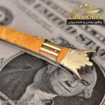 اثر هنری کلکسیونی استاد پرویز علیخانی طرح تاج کد LUX45 ( دسته سندلوس آلمانی کهنه ) - Image 4